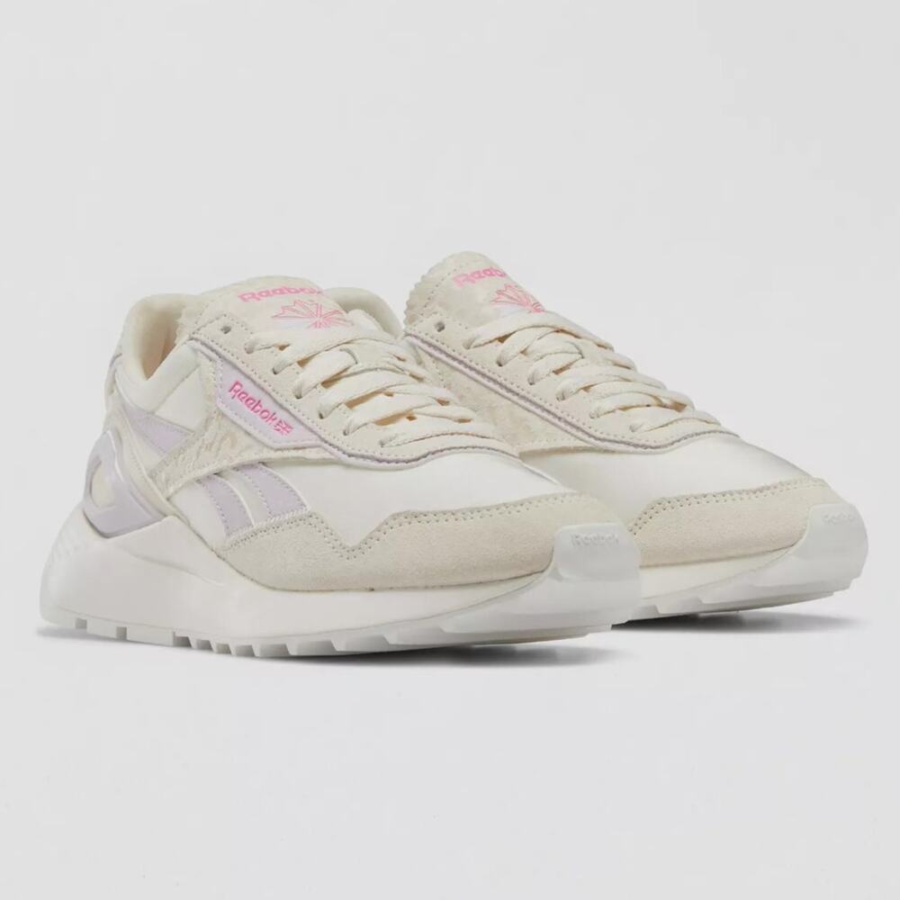 Reebok Classic Legacy AZ Lace-Up Sneakers Women Shoes Chalk Purple Size 8 NEW